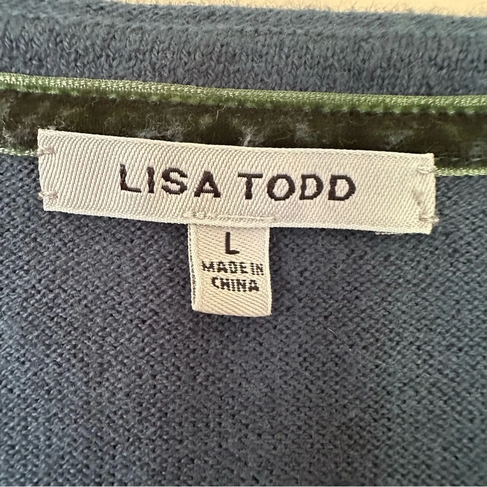 Lisa Todd RARE Cashmere Blend Sweater Women L Curly Red Hair Ginger Light Weigh - Picture 2 of 10